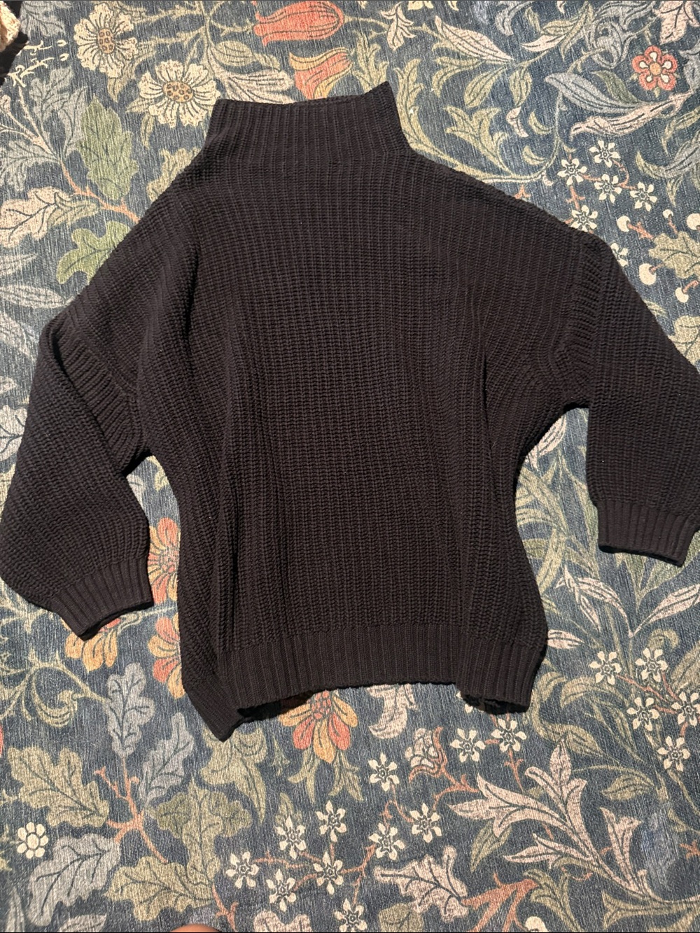 American Eagle Women’s Black Turtleneck Ribbed Sweater - Picture 1 of 1